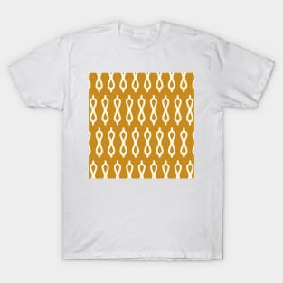 Golden Mustard Moroccan Fretwork Auric Gold T-Shirt